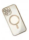 Mey İthalat®  iPhone 14 Pro Kılıf Kross Magneticsafe Kapak - Gold