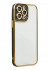 Mey İthalat®  iPhone 14 Pro Kılıf Liva Lens Silikon - Siyah