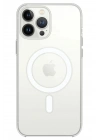 Mey İthalat®  iPhone 14 Pro Kılıf Magneticsafe Şeffaf Silikon - Şeffaf