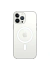 Mey İthalat®  iPhone 14 Pro Kılıf Magneticsafe Şeffaf Silikon - Şeffaf