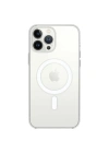 Mey İthalat®  iPhone 14 Pro Kılıf Magneticsafe Şeffaf Silikon - Şeffaf
