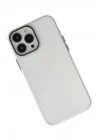 Mey İthalat®  iPhone 14 Pro Kılıf Modos Metal Kapak - Şeffaf