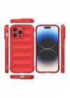 Mey İthalat®  iPhone 14 Pro Kılıf Optimum Silikon - Kırmızı