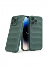 Mey İthalat®  iPhone 14 Pro Kılıf Optimum Silikon - Koyu Yeşil