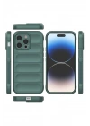 Mey İthalat®  iPhone 14 Pro Kılıf Optimum Silikon - Koyu Yeşil