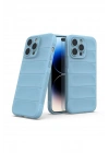 Mey İthalat®  iPhone 14 Pro Kılıf Optimum Silikon - Sky Blue