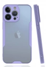 Mey İthalat®  iPhone 14 Pro Kılıf Platin Silikon - Lila