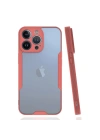 Mey İthalat®  iPhone 14 Pro Kılıf Platin Silikon - Pembe