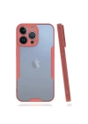 Mey İthalat®  iPhone 14 Pro Kılıf Platin Silikon - Pembe