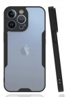 Mey İthalat®  iPhone 14 Pro Kılıf Platin Silikon - Siyah