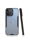 Mey İthalat®  iPhone 14 Pro Kılıf Platin Silikon - Siyah