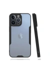 Mey İthalat®  iPhone 14 Pro Kılıf Platin Silikon - Siyah