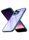 Mey İthalat®  iPhone 14 Pro Kılıf Power Silikon - Koyu Yeşil