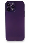 Mey İthalat®  iPhone 14 Pro Kılıf PP Ultra İnce Kapak - Mor