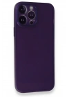 Mey İthalat®  iPhone 14 Pro Kılıf PP Ultra İnce Kapak - Mor