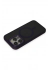 Mey İthalat®  iPhone 14 Pro Kılıf Rocky Magsafe Kapak - Derin Mor