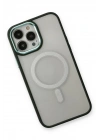 Mey İthalat®  iPhone 14 Pro Kılıf Room Magneticsafe Silikon - Köknar Yeşili