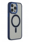 Mey İthalat®  iPhone 14 Pro Kılıf Room Magneticsafe Silikon - Lacivert