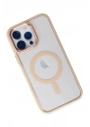 Mey İthalat®  iPhone 14 Pro Kılıf Room Magneticsafe Silikon - Pudra