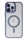 Mey İthalat®  iPhone 14 Pro Kılıf Room Magneticsafe Silikon - Sierra Blue