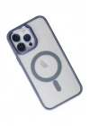 Mey İthalat®  iPhone 14 Pro Kılıf Room Magneticsafe Silikon - Sierra Blue