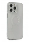 Mey İthalat®  iPhone 14 Pro Kılıf Santa Lens Silikon - Şeffaf