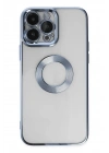 Mey İthalat®  iPhone 14 Pro Kılıf Slot Silikon - Sierra Blue