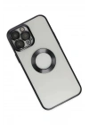 Mey İthalat®  iPhone 14 Pro Kılıf Slot Silikon - Siyah