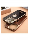Mey İthalat®  iPhone 14 Pro Kılıf Snake Kapak - Derin Mor