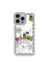 Mey İthalat®  iPhone 14 Pro Kılıf Sweet Desenli Silikon Kapak - Açık Mavi