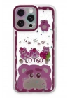 Mey İthalat®  iPhone 14 Pro Kılıf Sweet Desenli Silikon Kapak - Pembe