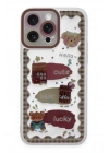 Mey İthalat®  iPhone 14 Pro Kılıf Sweet Desenli Silikon Kapak - Şeffaf