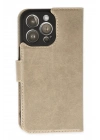 Mey İthalat®  iPhone 14 Pro Kılıf Trend S Plus Kapaklı Kılıf - Gold