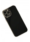 Mey İthalat®  iPhone 14 Pro Kılıf Volet Silikon - Siyah