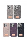 Mey İthalat®   iPhone 14 Pro Max Bright Simli Kapak - Gümüş