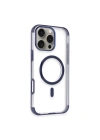 Mey İthalat®  iPhone 14 Pro Max Hilton Magsafe Kapak - Lacivert