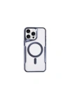 Mey İthalat®  iPhone 14 Pro Max Kılıf Boyi Magsafe Silikon Kapak - Lacivert