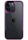 Mey İthalat®  iPhone 14 Pro Max Kılıf Boyi Silikon Kapak - Derin Mor