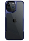Mey İthalat®  iPhone 14 Pro Max Kılıf Boyi Silikon Kapak - Lacivert