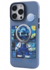 Mey İthalat®  iPhone 14 Pro Max Kılıf  Desenli Kapak -  Mavi - 1