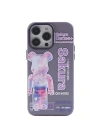 Mey İthalat®  iPhone 14 Pro Max Kılıf  Desenli Kapak -  Mor - 1