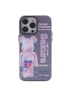 Mey İthalat®  iPhone 14 Pro Max Kılıf  Desenli Kapak -  Mor - 1