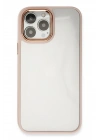 Mey İthalat®  iPhone 14 Pro Max Kılıf Dora Kapak - Pudra