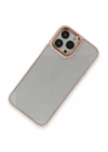 Mey İthalat®  iPhone 14 Pro Max Kılıf Dora Kapak - Pudra