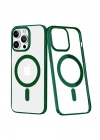 Mey İthalat®  iPhone 14 Pro Max Kılıf Element Magneticsafe Sert Kapak - Köknar Yeşili
