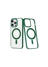 Mey İthalat®  iPhone 14 Pro Max Kılıf Element Magneticsafe Sert Kapak - Köknar Yeşili