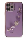 Mey İthalat®  iPhone 14 Pro Max Kılıf Esila Silikon - Mor