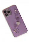 Mey İthalat®  iPhone 14 Pro Max Kılıf Esila Silikon - Mor