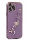 Mey İthalat®  iPhone 14 Pro Max Kılıf Esila Silikon - Mor