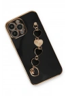 Mey İthalat®  iPhone 14 Pro Max Kılıf Esila Silikon - Siyah